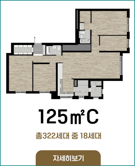 125C타입 총322세대 중 18세대