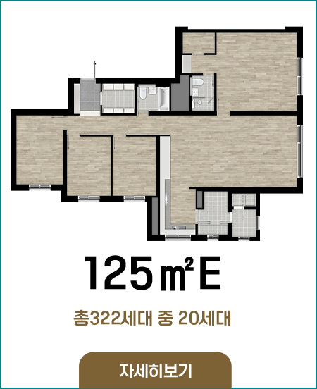 125E타입 총322세대 중 20세대